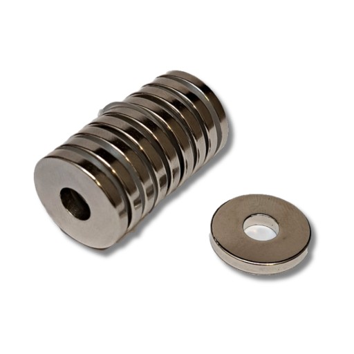 Neodymový prstencový magnet MP 17X6X2.5 N42 10 kusov Silný