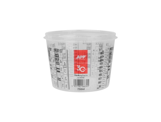 Pohár na miešanie farieb a lakov, transparentný, 750ml, 1 kus APP