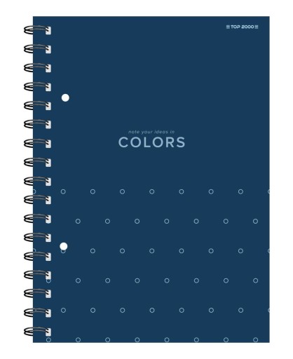 Kruhový zápisník, 100 listov, mriežka A5