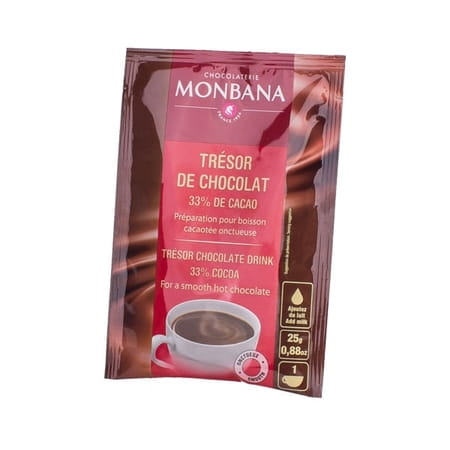 MONBANA Tresor horúca čokoláda na pitie, vrecko s mliekom 25g