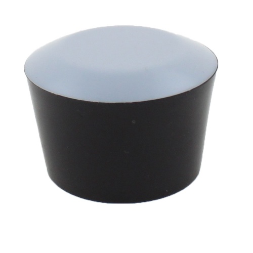 Čierny TEFLONový kryt nôh stoličky, 18 mm