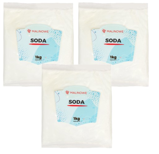 SÚPRAVA SÓDY NA JEDENIE 3x1kg BIkarbonát sodný PRÉMIOVÁ KVALITA