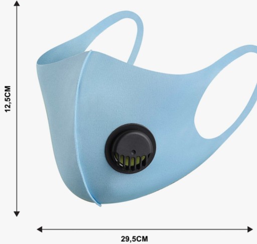 Masky so vzduchovým ventilom NUUR COTTON 5 ks