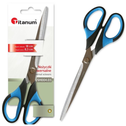 Ergonomické nožnice 18 cm SH004 Titanum