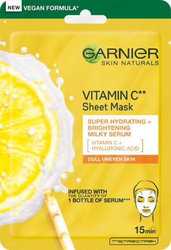 GARNIER Hydratačná a rozjasňujúca maska s vitamínom C