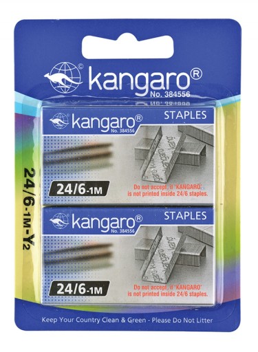 sponky KANGARO č.24/6,2x1000 ks blister