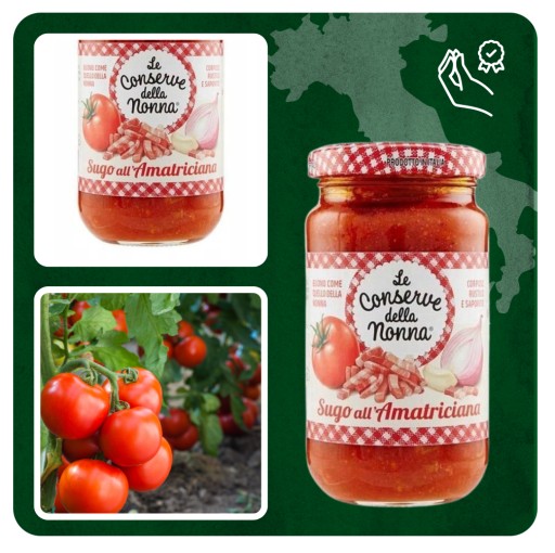 Paradajková omáčka Le Conserve della Nonna Sugo so slaninou 190g