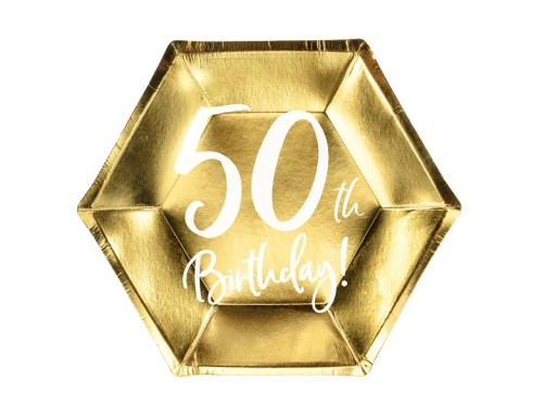 PAPIEROVÉ TANIERE 50. narodeniny! 6 ks
