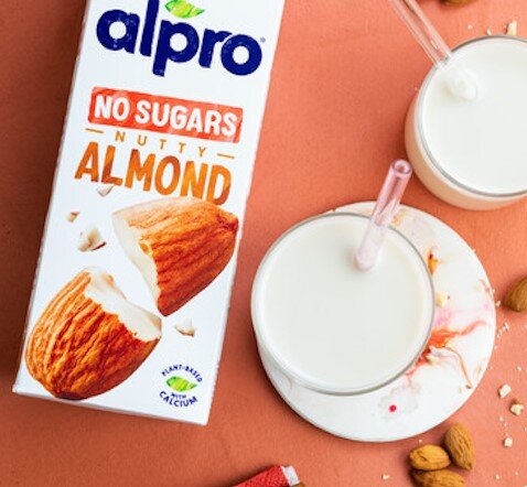 ALPRO mandľový rastlinný nápoj bez cukru z pražených mandlí, NESLADENÝ 1l
