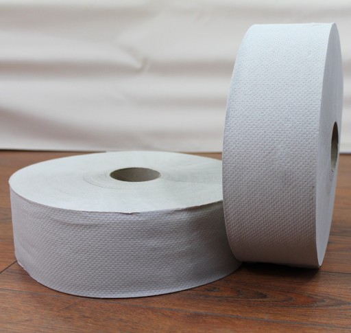 TOALETNÝ PAPIER ŠEDÝ JUMBO fi19 NA ZÁSOBNÍK 130m 1 ROL