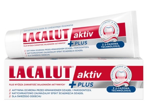 Lacalut Aktiv Plus zubná pasta - 75 ml
