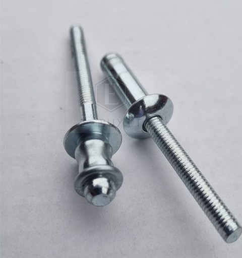 Oceľové nity 4,8 hrubé priemyselné 6,4 mm STRONG