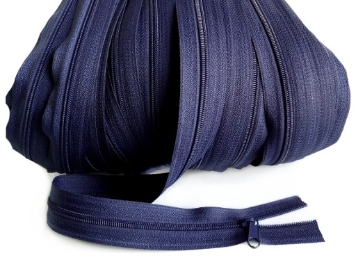 Kovový posúvač pre 3 mm špirálový páskový strojový posúvač NAVY 10 ks.