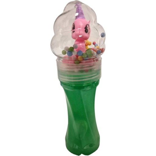 SLIME PLASTOVÉ GLITRE V RÚRKE LEPKOVÁ + POSTAVA GUĽA JEDNOROŽCA