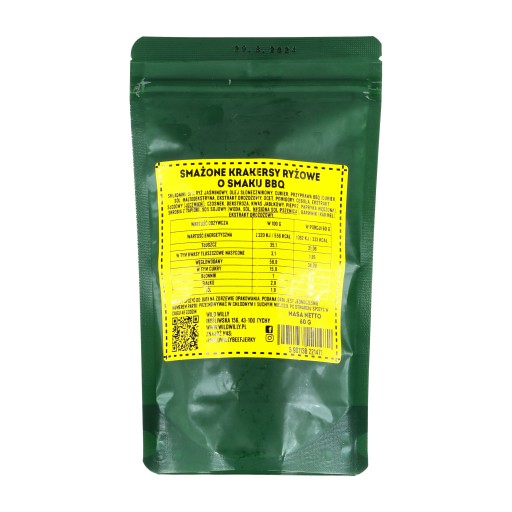 BBQ ryžové krekry Wild Willy 60 g