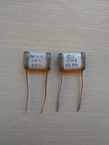 KONDENZÁTOR 3.6nF 500V 5% SGM-3 SILVER MICA Rusko sada=5