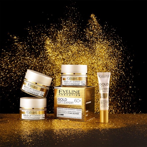 Krém-sérum Eveline Cosmetics Gold Lift Expert 50+