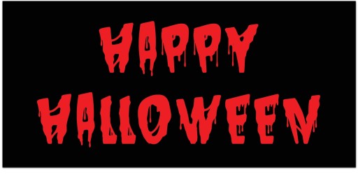 Papierový plagát Krvavý Halloween 70x33 cm HAL-069