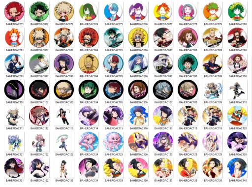 Boku no Hero Academia My Pins VEĽKÝ VÝBER