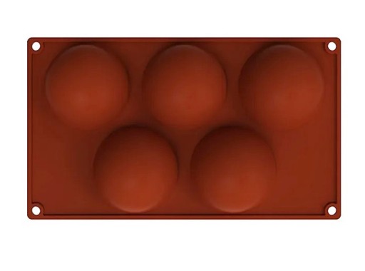 SILIKÓNOVÁ FORMA GUĽOVÉ POLOGULY VEĽKÉ 8cm 5 KS