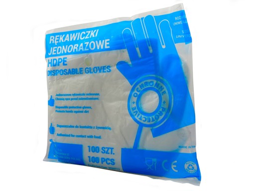 RUKAVICE JEDNORÁZOVÉ RUKAVICE FÓLIOVÉ
