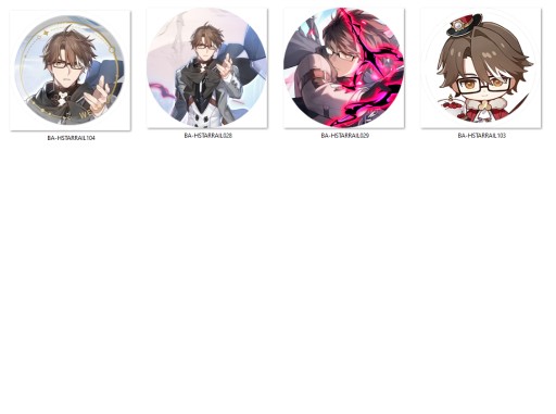 Honkai Star Rail Pins - Welt NA VÝBER
