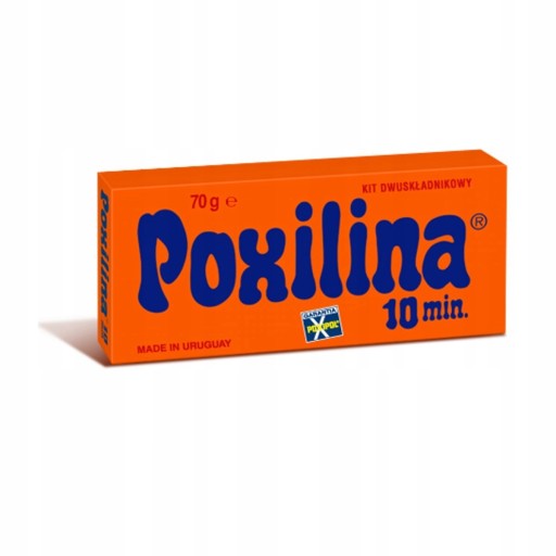 SADA DVOJZLOŽKOVÉHO LEPIDLA KOVOVÉ SKLO POXILINA 70g