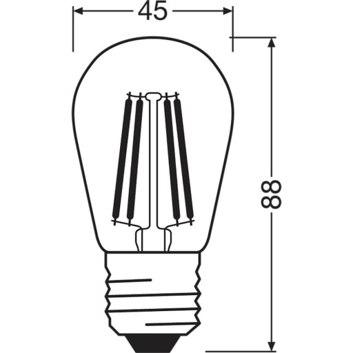 E27 4,8W stmievateľná LED dekoratívna žiarovka OSRAM