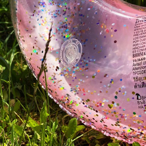 PLAVECKÝ veľký nafukovací matrac GLITTER vodný