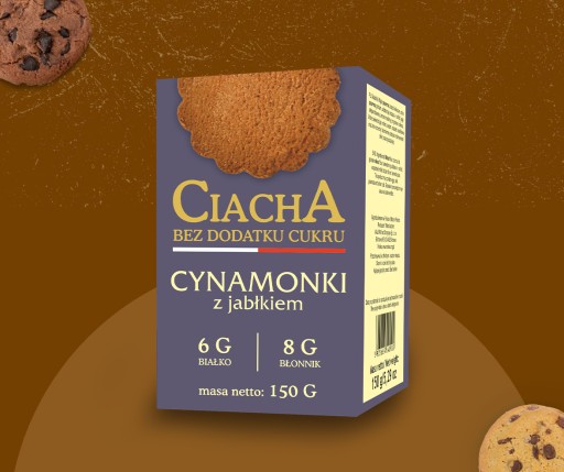 Škoricové sušienky s jablkom bez pridaného cukru Malwa 150g