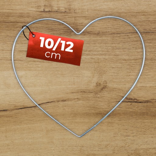 Kovová dekorácia STRIEBORNÉ SRDCE pre makramé, 12 cm