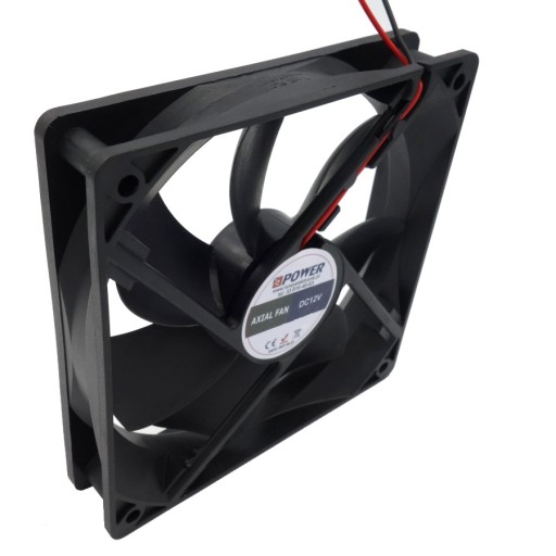 Priemyselný ventilátor 120x120x25mm 12V guličkové ložisko SOLID 120x25