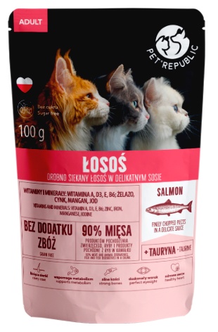 Pet Republic pre mačky s lososom 100g