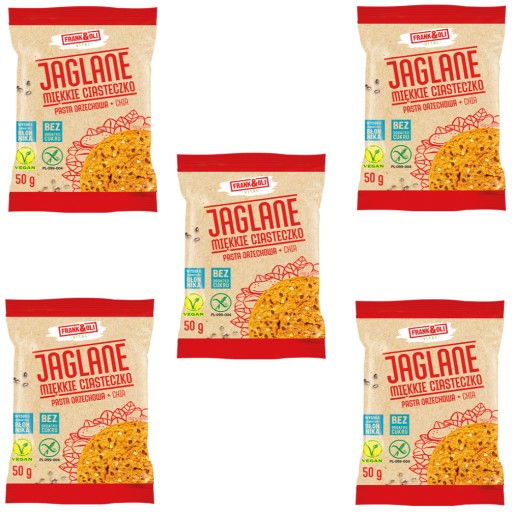 5x Frank&Oli Cookie Chia orechová pasta