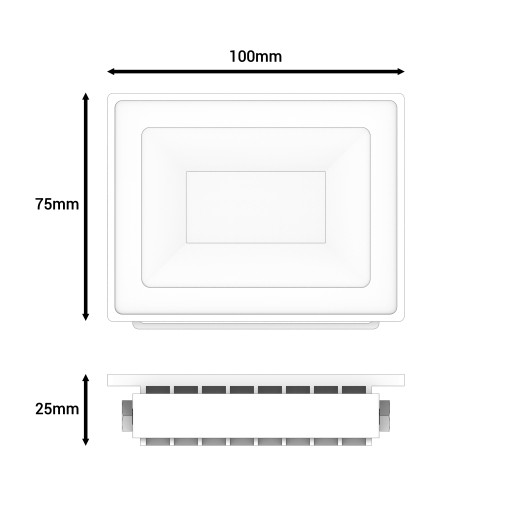 SLIM LED reflektor 20W halogénová žiarovka 2 farby