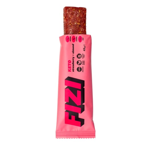 FIZI Keto proteínová tyčinka jahoda+mandle 45g