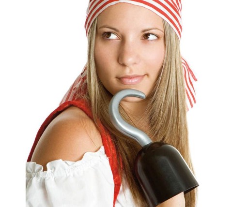 PIRÁTSKY HÁK DOPLNKY PRE PIRÁTOV NA RUKU 20CM