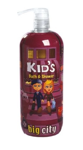 Hegron SHAMPOO GEL LIQUID 950 ml KIDS Big City 3v1