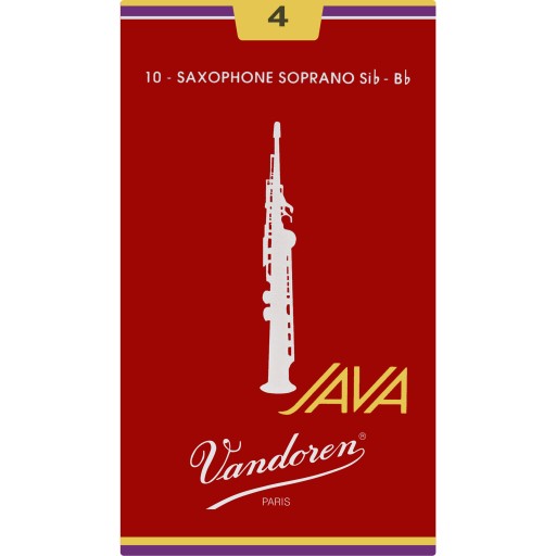 Soprán saxofón jazýček 4 Vandoren Java Filed Red SR304R 1 ks.