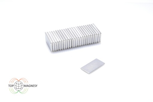 Neodymový tanierový magnet MPŁ 20x10x1 N38 10 ks