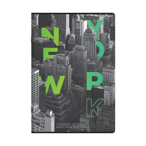Top2000 notebook s mäkkým krytom Line A5 60K