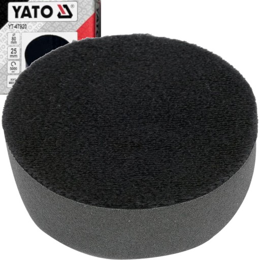 LEŠTIACA HUBKA YATO, PODLOŽKA NA MÄKKÝ VELCRO, 80mm