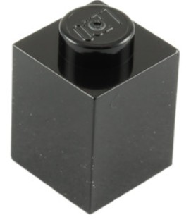 LEGO 3005 BRICK 1x1 čierna NOVINKA (1g)