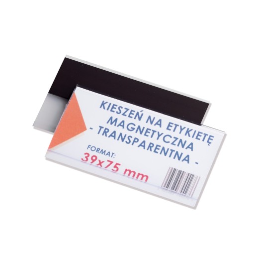MAGNETICKÉ VRECKÁ NA ŠTÍTKY 39X75 MM - 10 KS