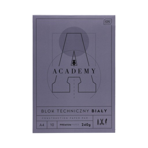 Technický blok A4/10 Academy Interdruk 240G