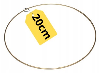 KOVOVÝ Prsteň ZLATÝ Prsteň lapač snov 20CM