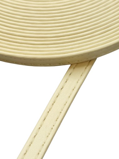 Eko kožený popruh na kabelku 8 mm / 100 cm béžový