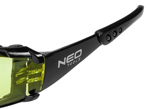 Ochranné okuliare s penovým vložkovým tesnením, žlté sklá, Trieda FT NEO
