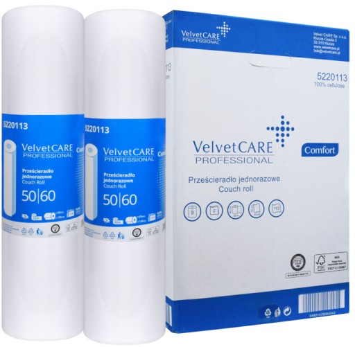 Velvet Care Dvojvrstvová celulózová podložka 60cm x 50mb