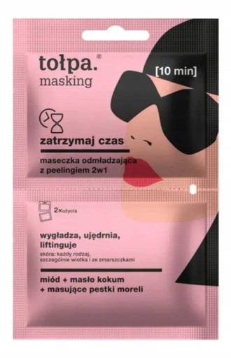 Omladzujúca maska s peelingom Tołpa Maskovanie stop time